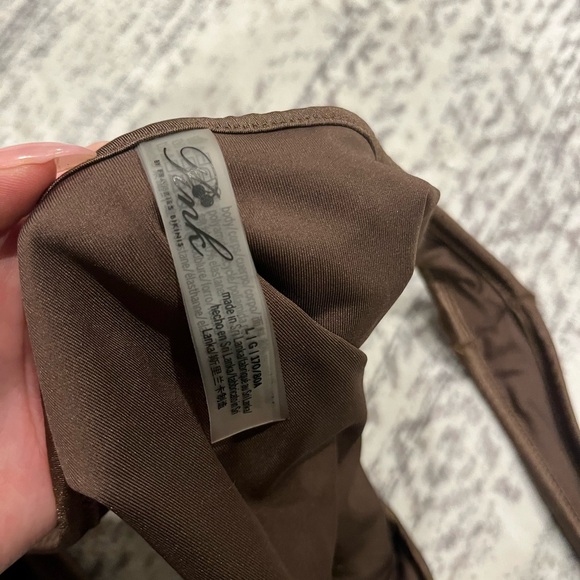 PINK Victoria's Secret Brown and White Polka Dot Bikini - Picture 5 of 5